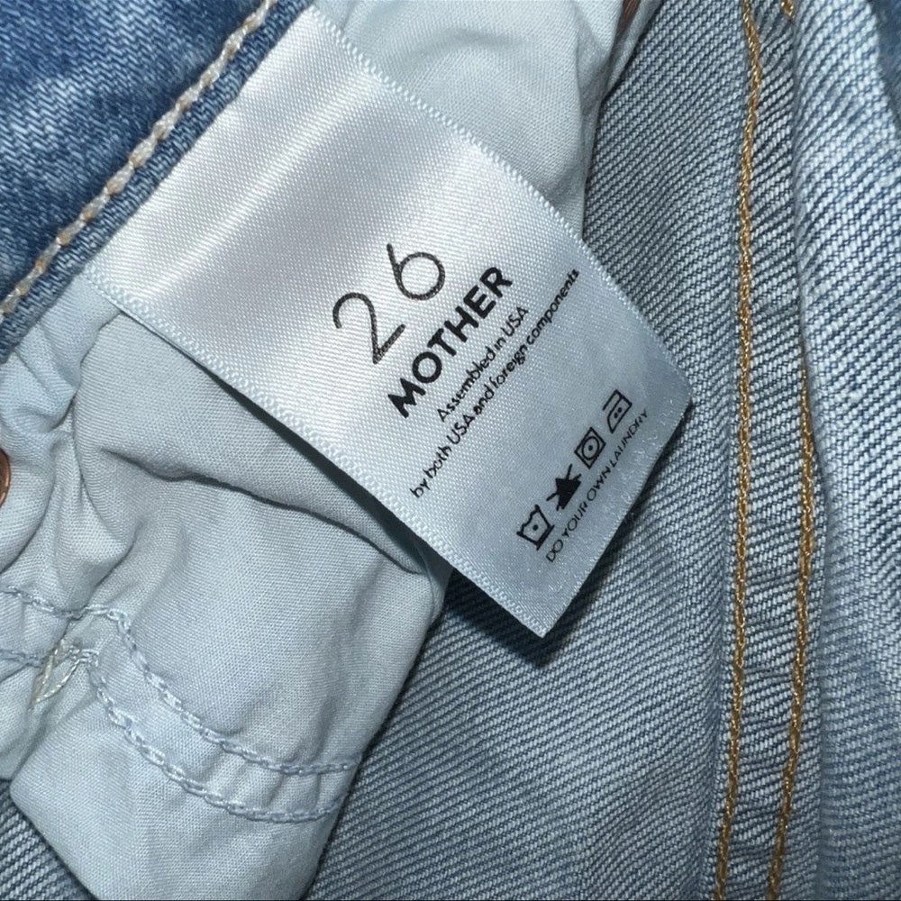 MOTHER Light Wash Wide Leg Flare Jeans - Picture 10 of 14